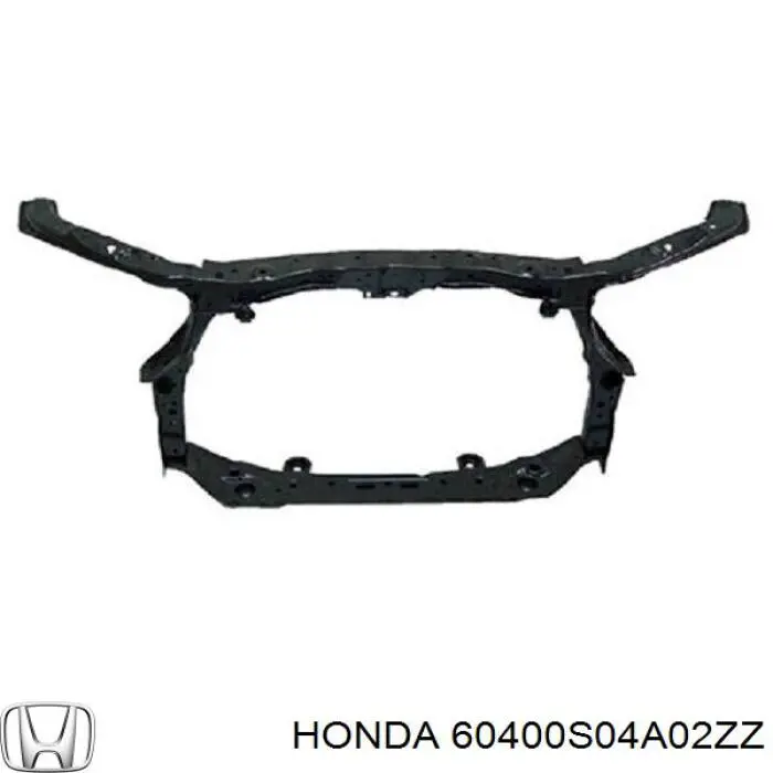 60400S04A02ZZ Honda суппорт радиатора в сборе (монтажная панель крепления фар)