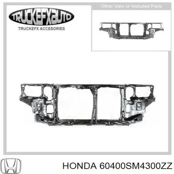 Суппорт радиатора в сборе (монтажная панель крепления фар) на Honda Accord IV 