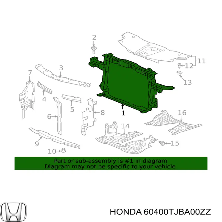  60400TJBA00ZZ Honda