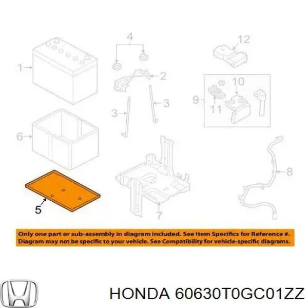  60630T0GC01ZZ Honda