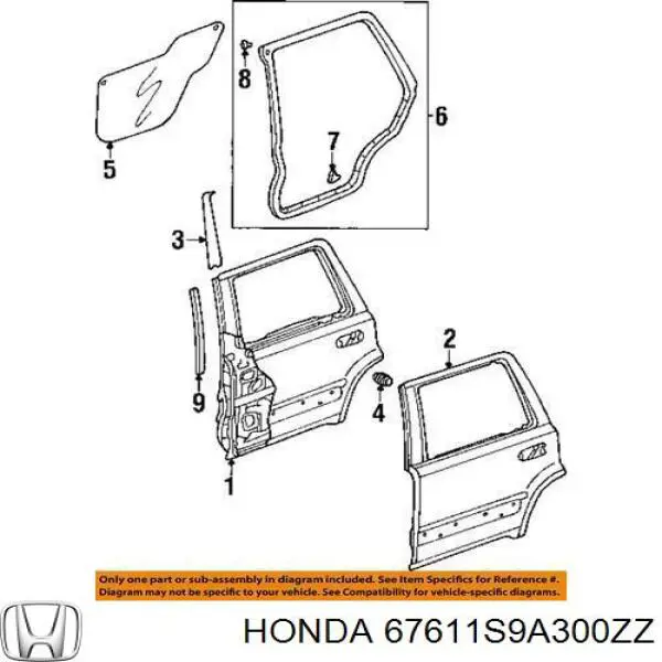 67611S9A300ZZ Honda 
