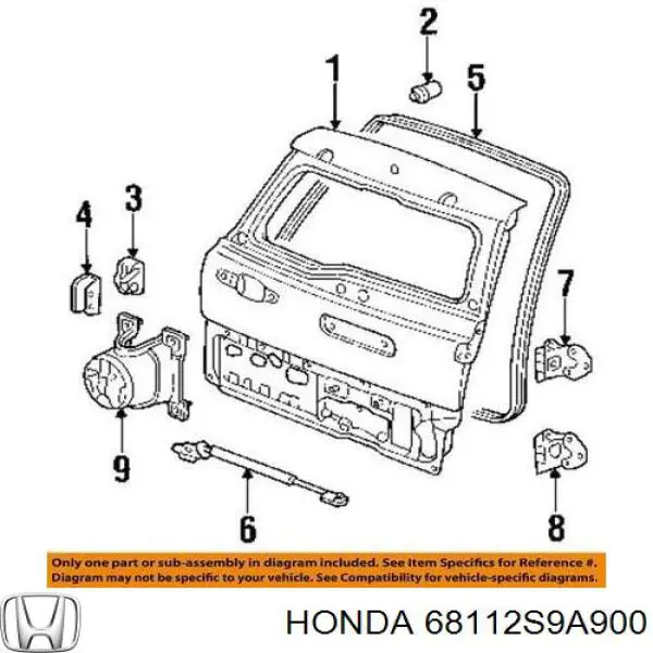 68112S9A900 Honda 