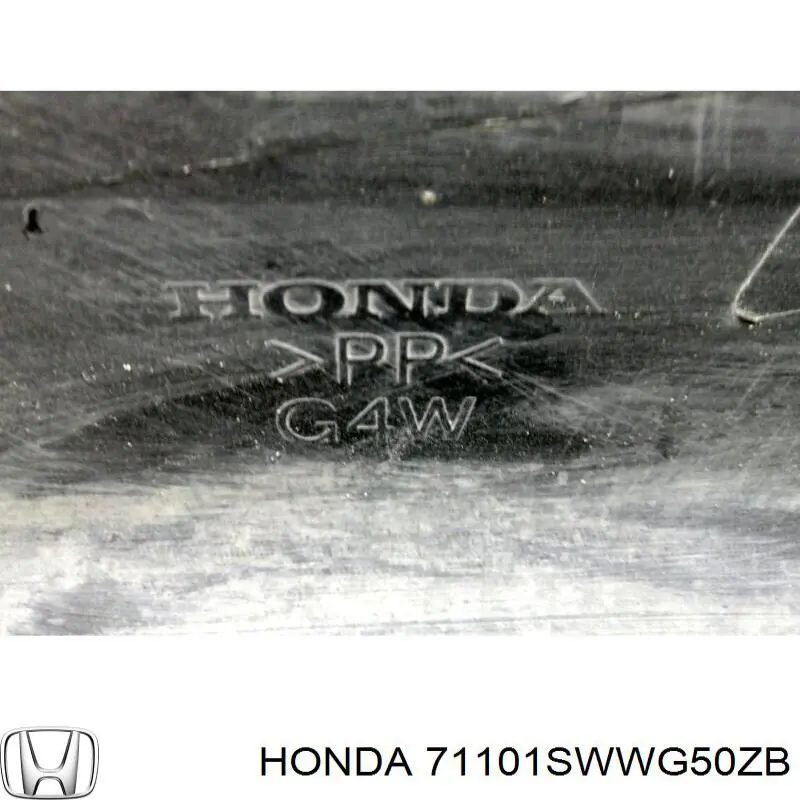 Передний бампер 71101SWWG50ZB Honda