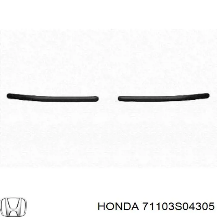 Передний левый клык бампера Honda 71103S04305 цена, от 6.78 USD