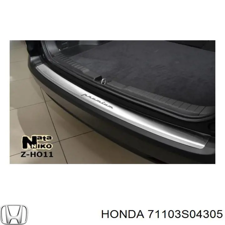 Купить 71103S04305 Honda Накладка бампера переднего левая
