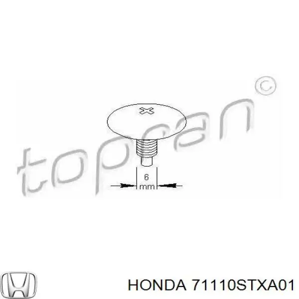 Alerón parachoques delantero 71110STXA01 Honda/Acura