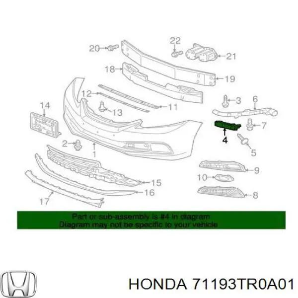 71193TR0A02 Honda 