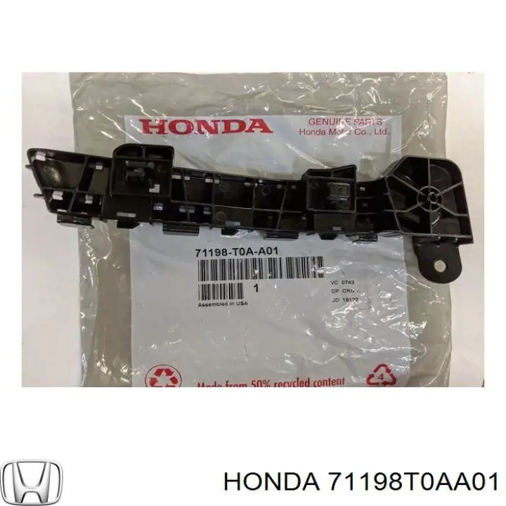 Consola externa esquerda do pára-choque dianteiro para Honda CR-V (RM)