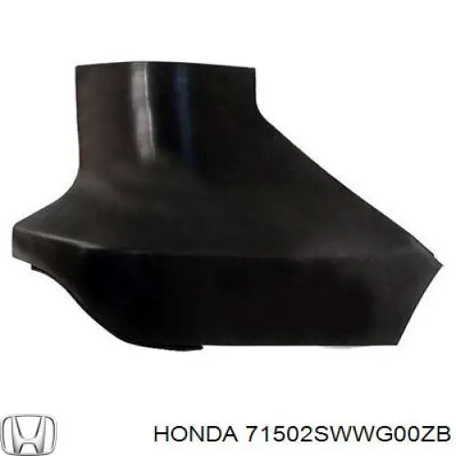 71502SWWG00ZB Honda Клык заднего бампера правый