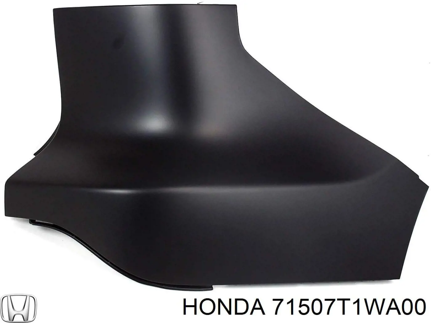 71507T1WA00 Honda placa sobreposta do pára-choque traseiro esquerdo