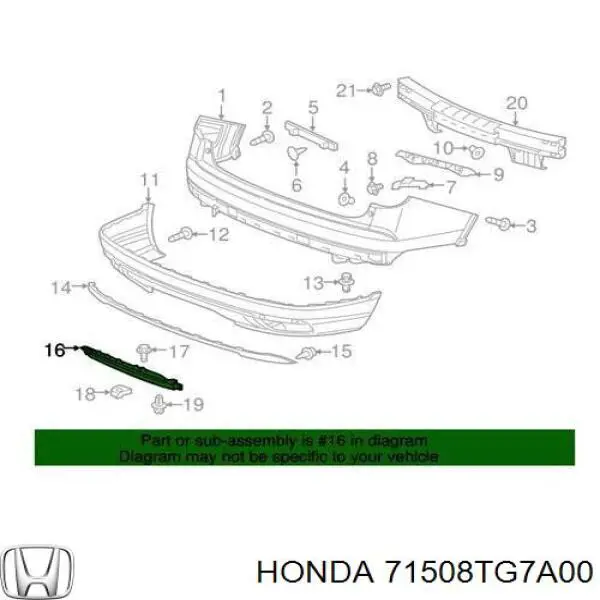  71508TG7A00 Honda