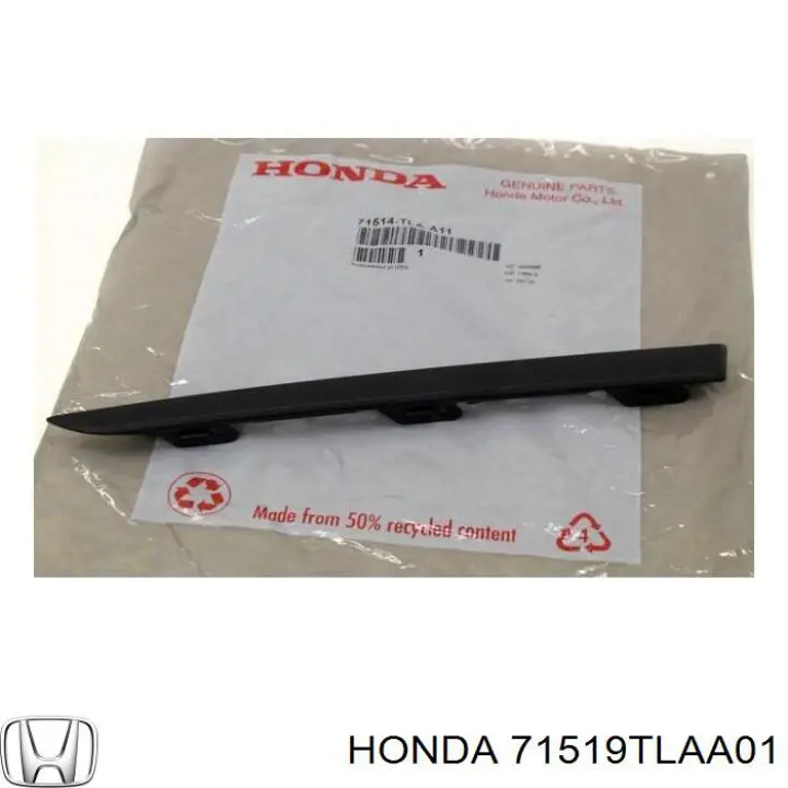 Moldura esquerda do pára-choque traseiro para Honda CR-V (RW)