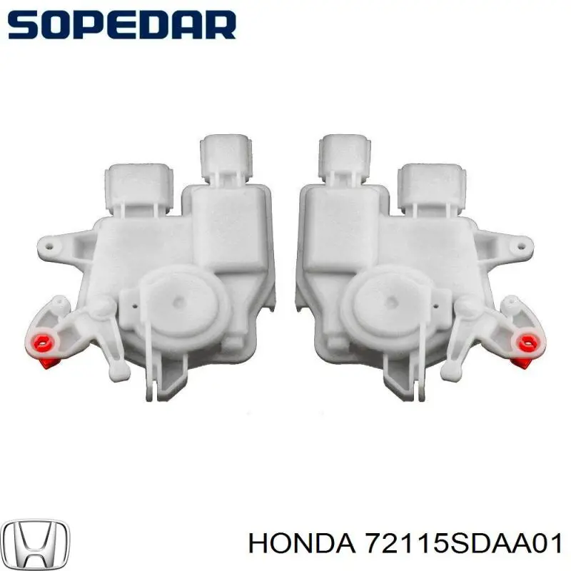 Мотор-привод открытия/закрытия замка двери передней правой 72115SDAA01 Honda