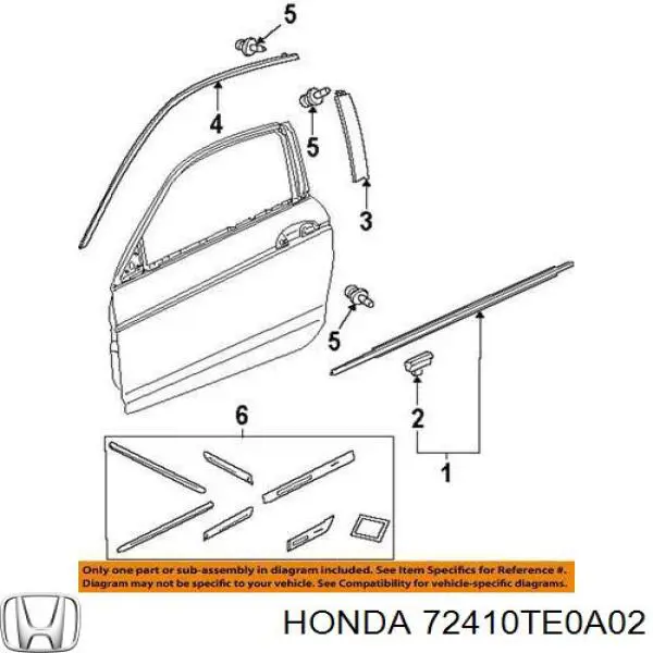  72410TE0A02 Honda