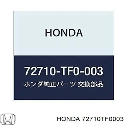 Mecanismo de elevalunas, puerta trasera derecha 72710TF0003 Honda