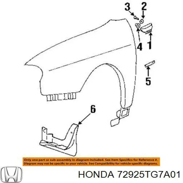  72925TG7A01 Honda