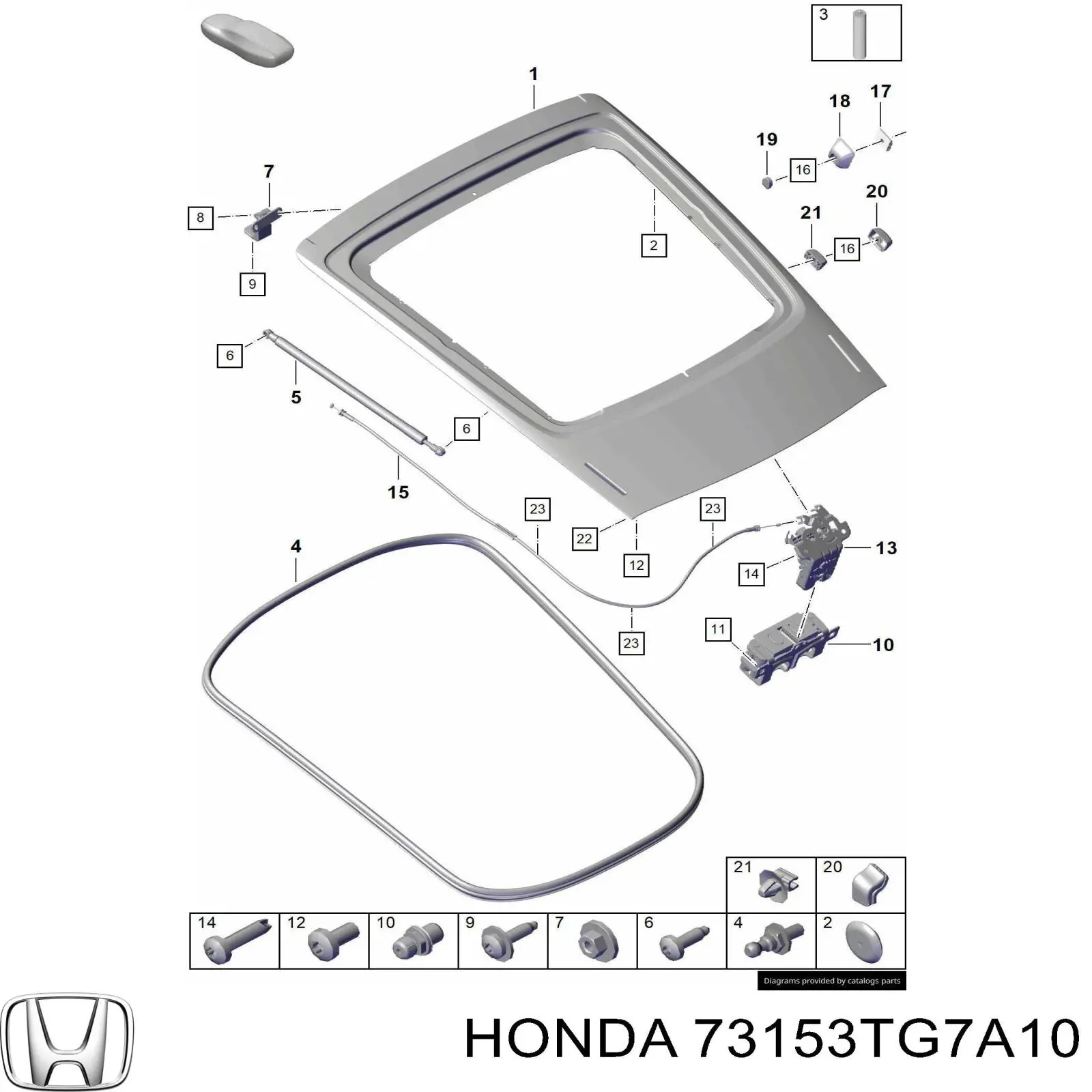  73153TG7A10 Honda