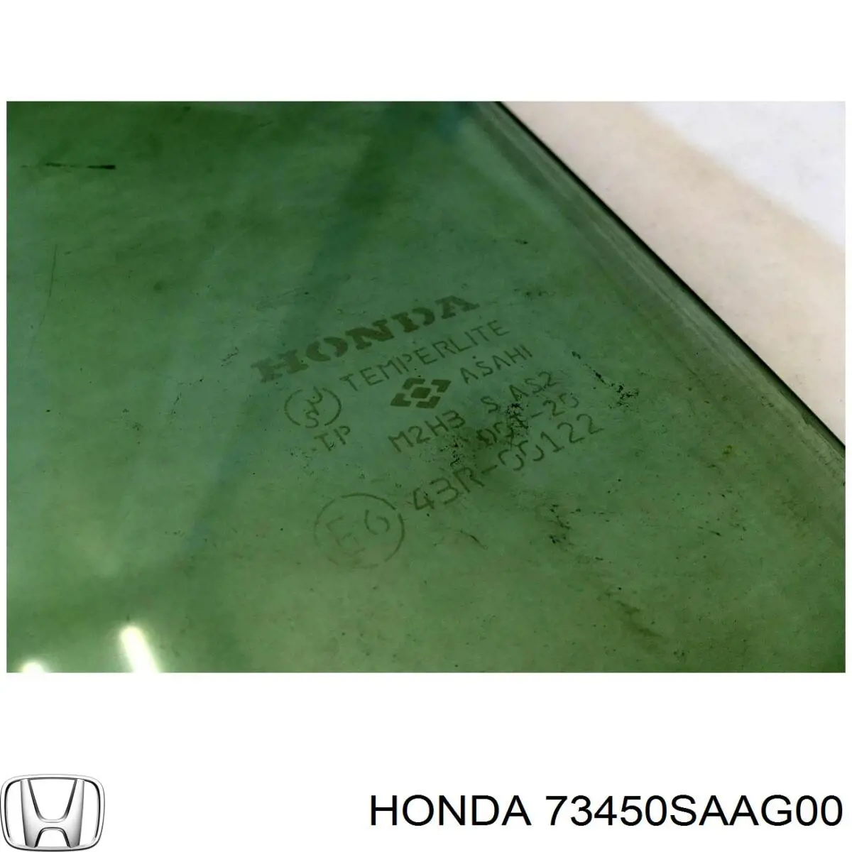 Vidro da porta traseira esquerda para Honda Jazz (GD)