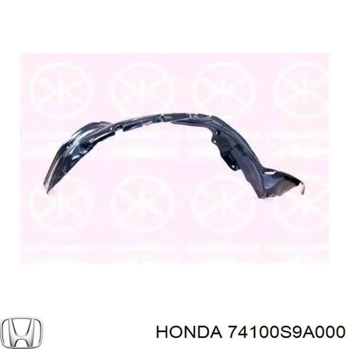 Подкрылок крыла переднего правый Honda 74100S9A000