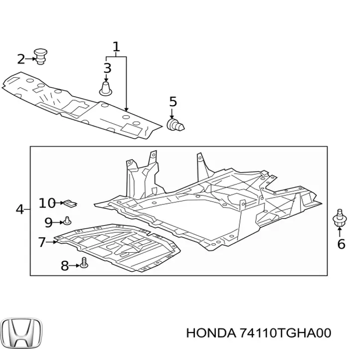 74110TGHA00 Honda 