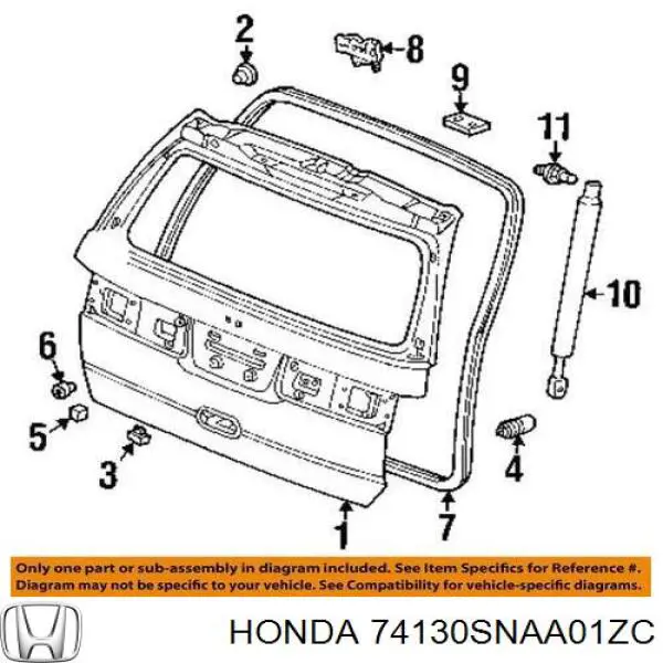  Трос открывания капота Honda Civic 8