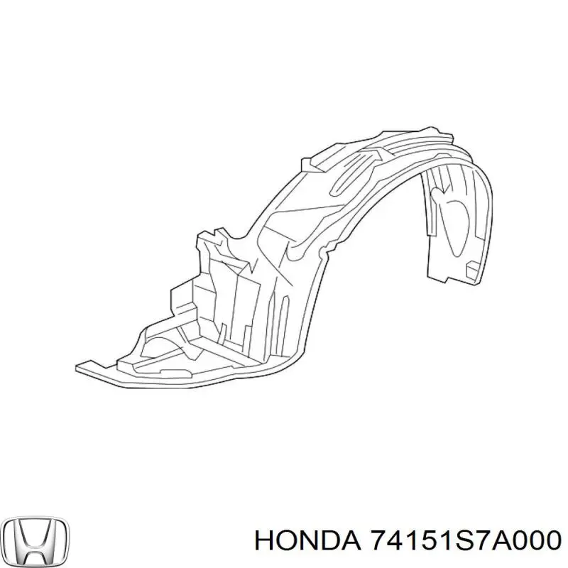 Подкрылок передний левый Хонда Стрим RN (Honda Stream)
