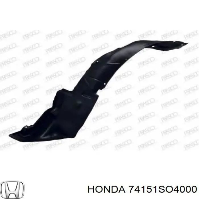 Подкрылок крыла переднего левый Honda 74151SO4000 цена, от 9.32 USD