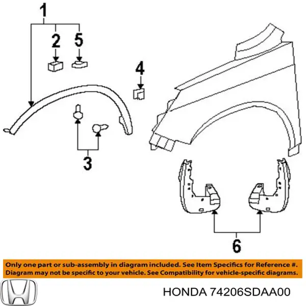 74206SDAA00 Honda 