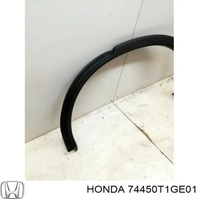Listón embellecedor/protector, guardabarros trasero izquierdo 74450T1GE01 Honda