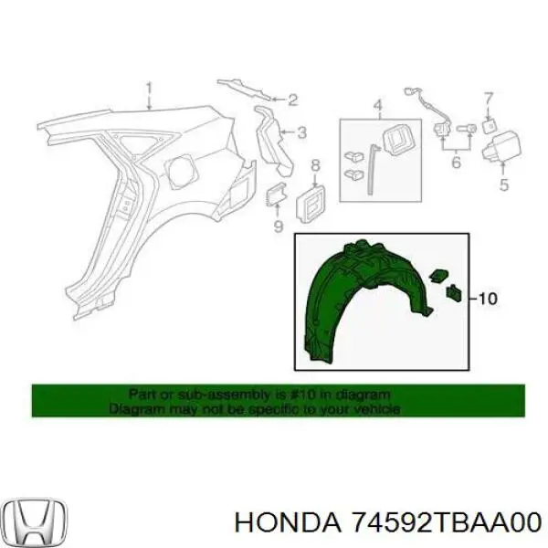 74592TBAA00 Honda 