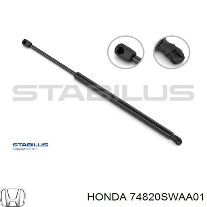 Купить 74820SWAA01 Honda Амортизатор двери багажника