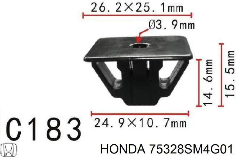  75328SM4G01 Honda