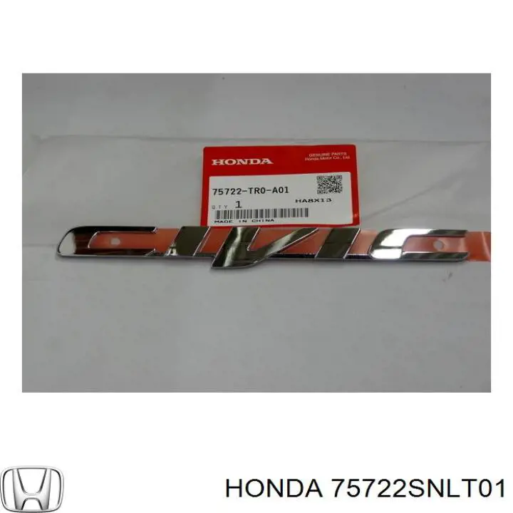 75722SNLT01 Honda 