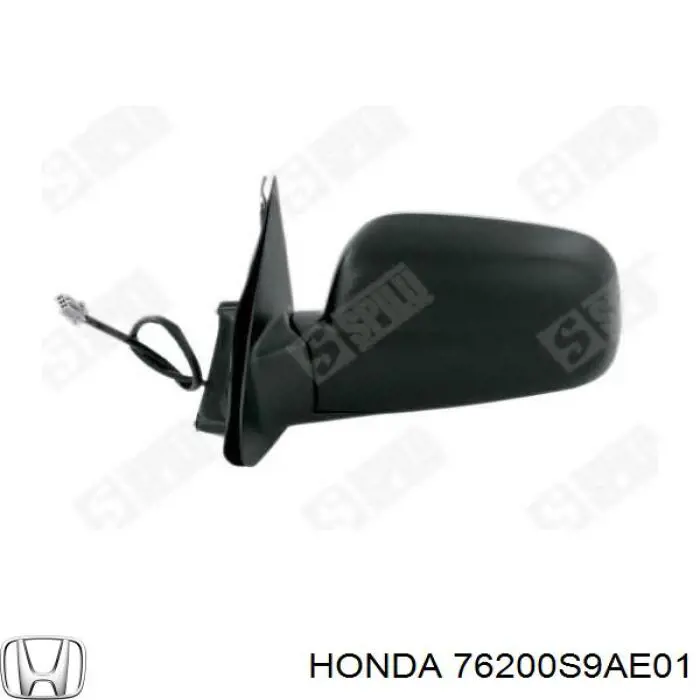 Правое боковое зеркало 76200S9AE01 Honda