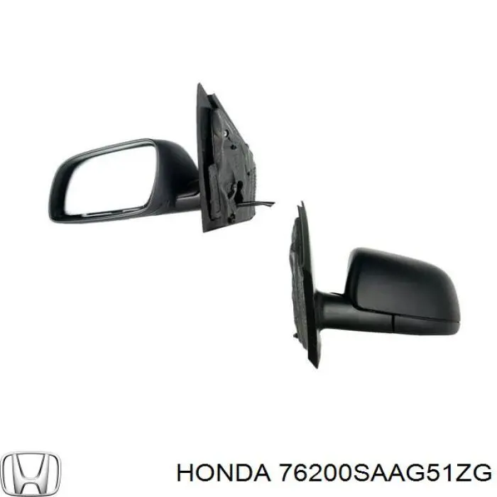 Правое боковое зеркало Honda 76200SAAG51ZG