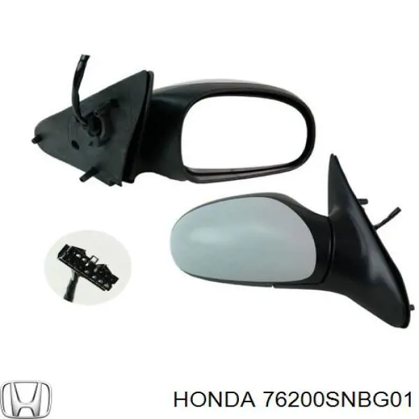 76200SNBG01 Honda Зеркало заднего вида правое