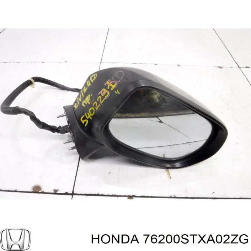76200STXA02ZG Honda зеркальный элемент зеркала заднего вида