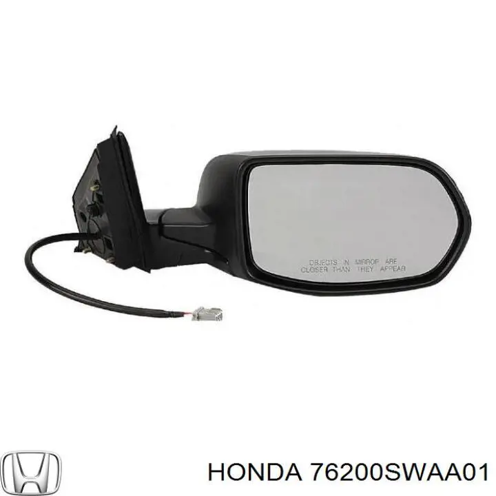 Зеркало заднего вида правое на Honda CR-V III 