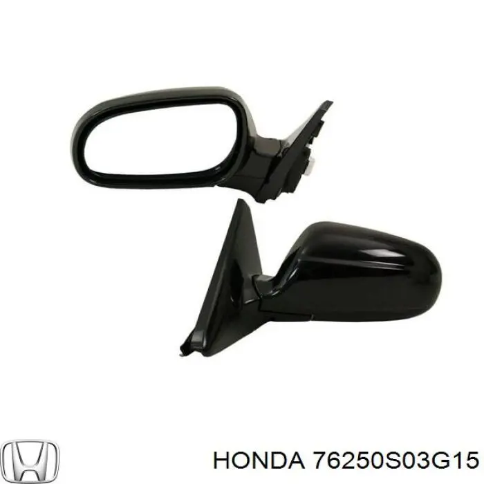 Левое боковое зеркало 76250S03G15 Honda