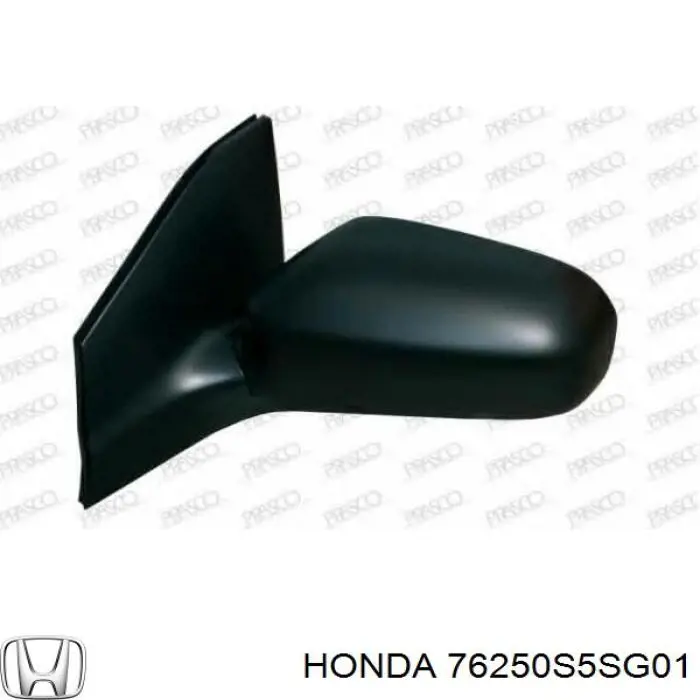 Купить 76250S5SG01 Honda Наружное зеркало левое