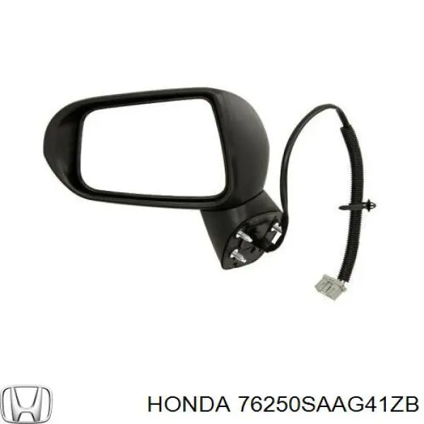 Левое боковое зеркало 76250SAAG41ZB Honda