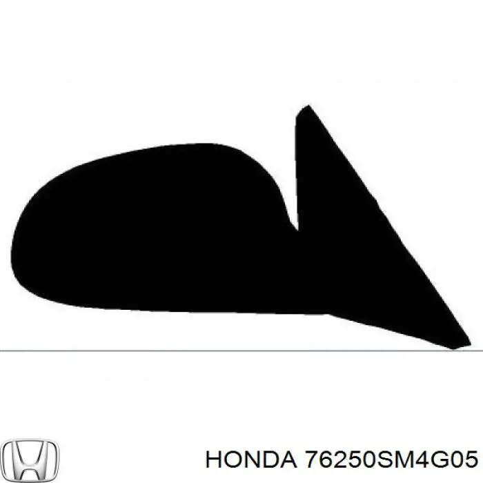 Левое боковое зеркало 76250SM4G05 Honda