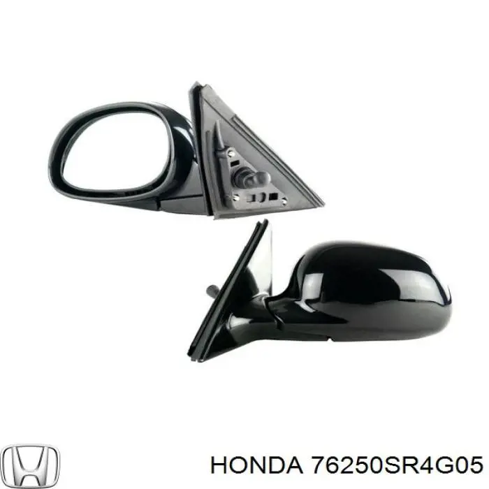 Левое боковое зеркало 76250SR4G05 Honda