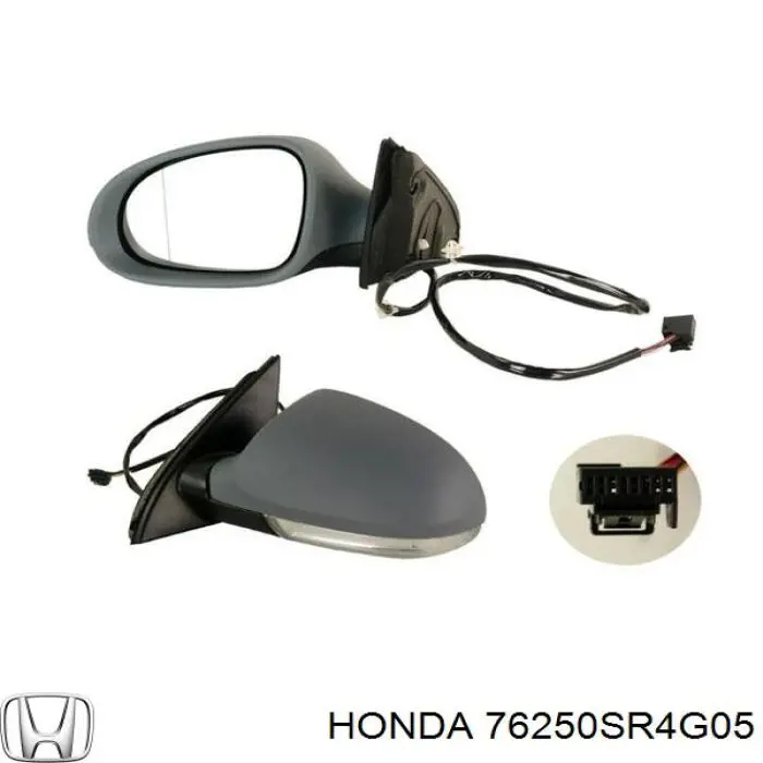 Левое боковое зеркало Honda Civic 5