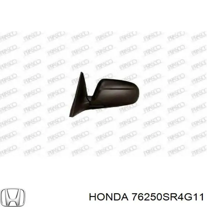 Левое боковое зеркало 76250SR4G11 Honda