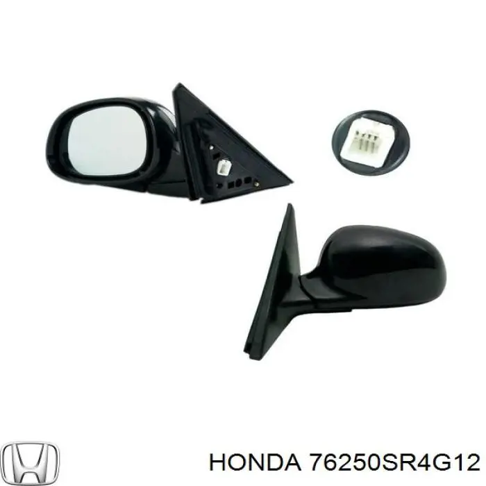 Левое боковое зеркало 76250SR4G12 Honda