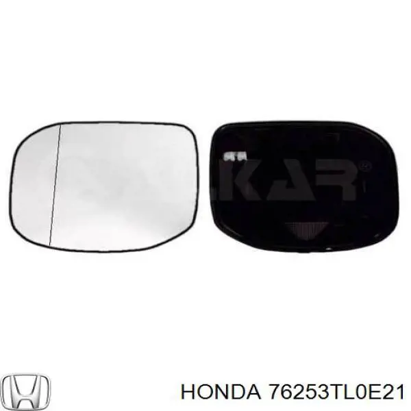 76253TL0E21 Honda зеркальный элемент зеркала заднего вида левого