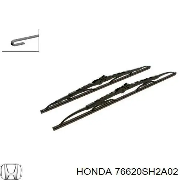 Щетка-дворник лобового стекла водительская Honda 76620SH2A02