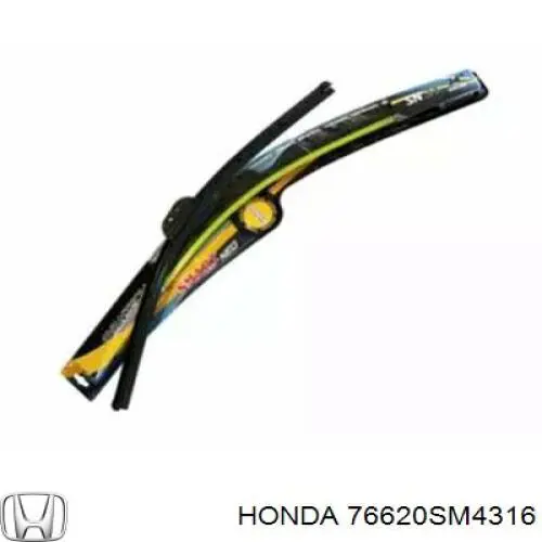 Limpiaparabrisas de luna delantera copiloto 76620SM4316 Honda