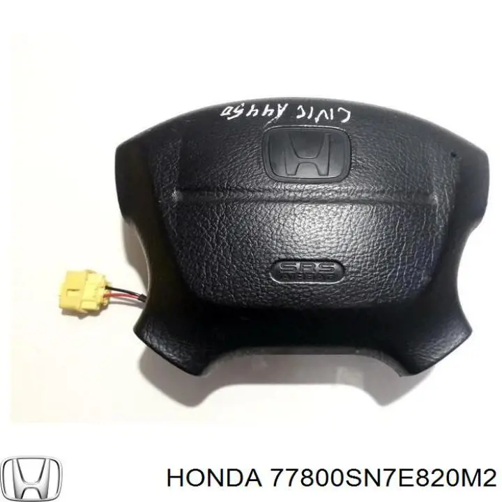 77800SN7E820M2 Honda подушка безопасности (airbag водительская)